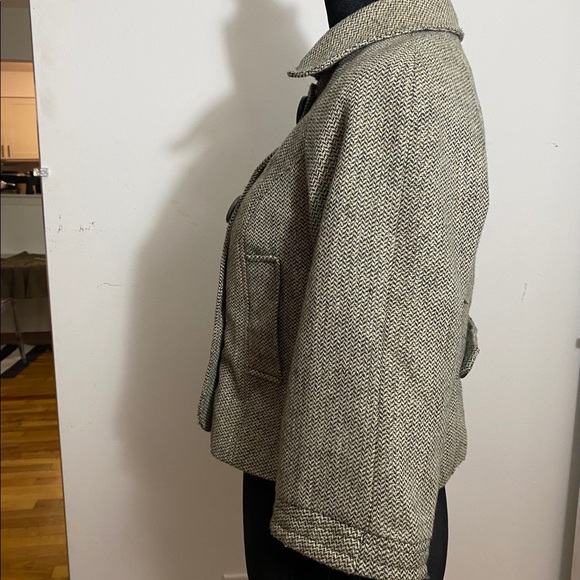 VERTIGO PARIS TWEED WOOL BOLERO CROPPED JACKET S - Picture 5 of 6